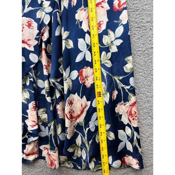 Xhilaration Maxi Strap Dress Womens M Floral - Picture 6 of 9